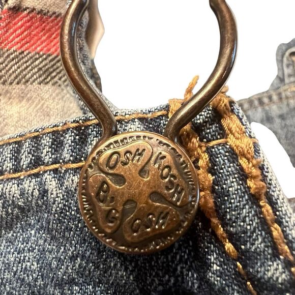 OshKosh B’gosh 24M Denim Overalls Flannel Lined Toddler Carpenter Jeans - Picture 12 of 13